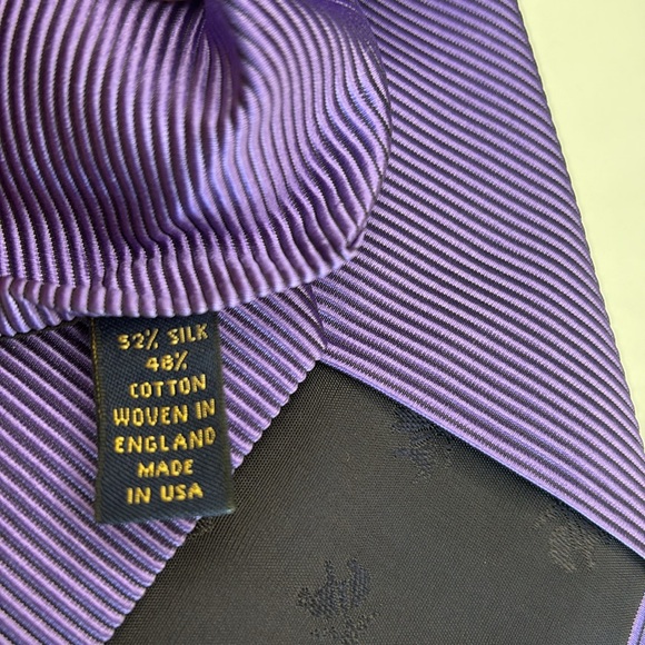 Brooks Brothers Makers Lavender & Purple Striped Tie - Picture 6 of 6